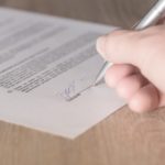 contract, signature, lease